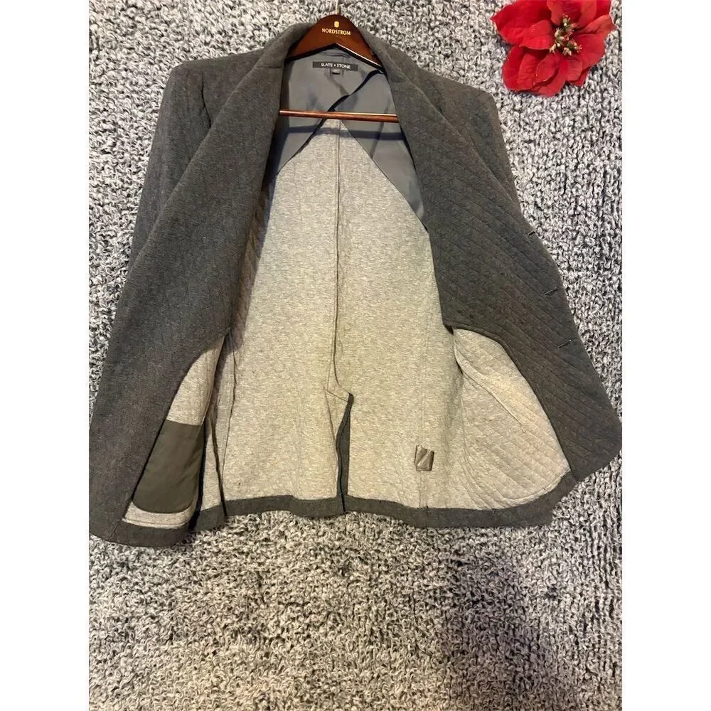 Slate & Stone Men's Gray Blazer XL Single-Breasted Two-Button